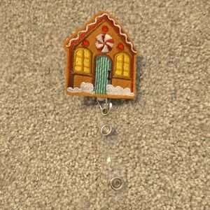 Gingerbread House Holiday Badge Reel